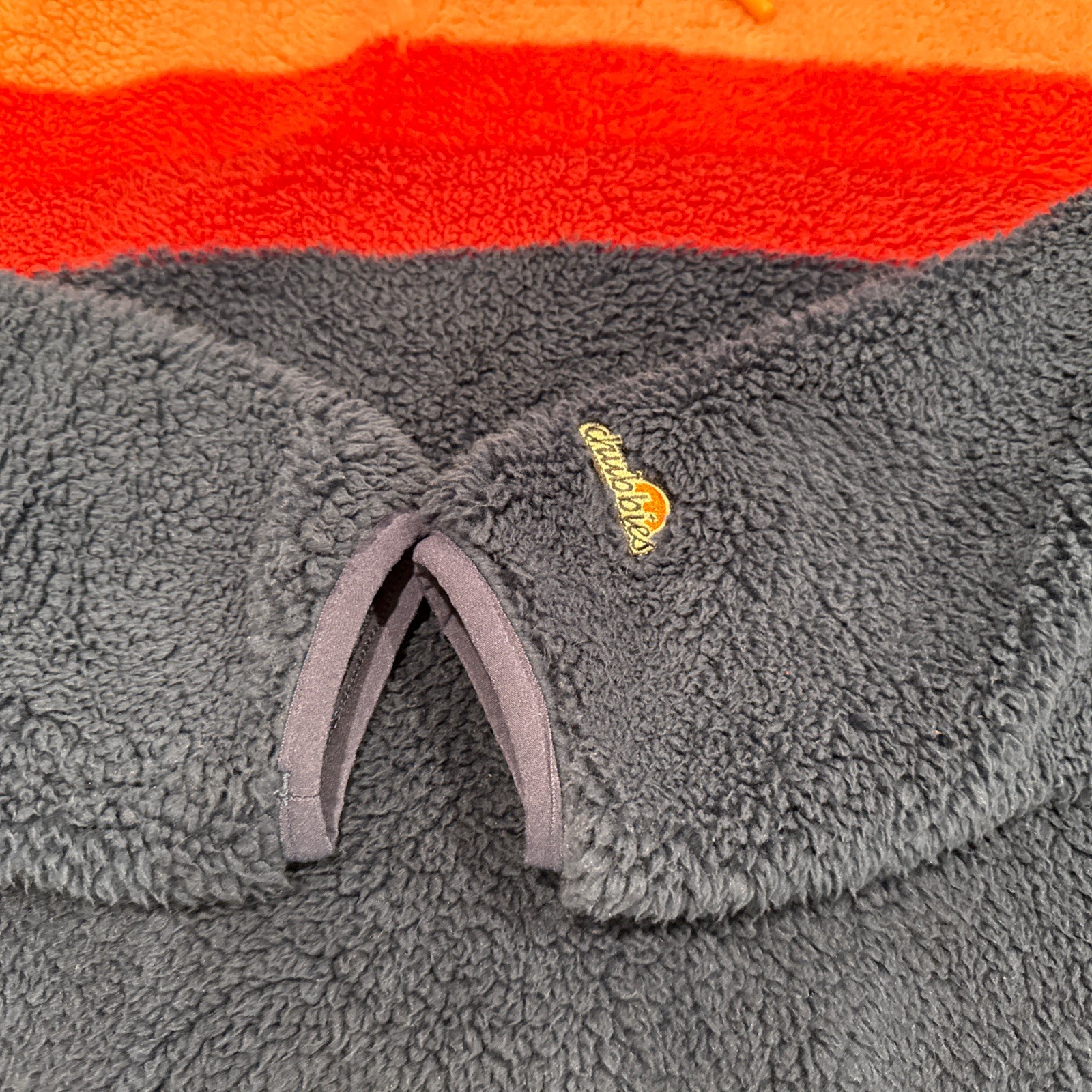 Chubbies Hoodie Men’s Size Small Blue Deep Pile Sherpa Fleece Sweater Pullover