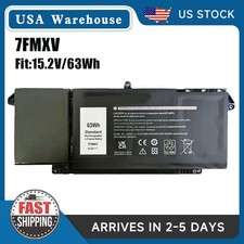 NEW 7FMXV Laptop Battery for Dell Latitude 7420 7520 5320 7320 9JM71 TN2GY 4M1JN