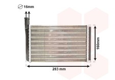 VAN WEZEL Wärmetauscher Innenraumheizung 58006061 für VW AUDI PORSCHE PASSAT B2