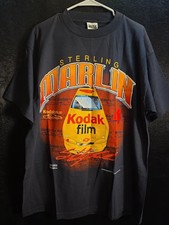 Vintage Sterling Marlin Kodak Racing T-Shirt Size XL NASCAR *NICE*