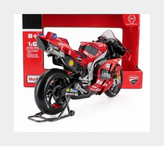 MAISTO 32245-1-BAG DUCATI - DESMOSEDICI GP24 TEAM LENOVO N 1 MOTOGP SEASON 2024  - Immagine 2 di 2