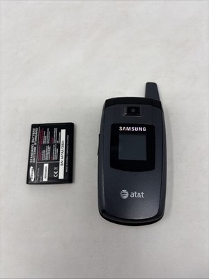 Samsung SGH-C417 Gray and Black AT&T / Cingular Cellular Flip Phone W/ Battery