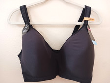 Bali Comfort Revolution Wireless Bra Style DF3463 Black Size 42DD NWT Soft 3 Hoo