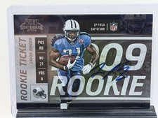 2009  Playoff Contenders #134 Javon Ringer Rookie Ticket On Card Auto Titans (1). rookie card picture