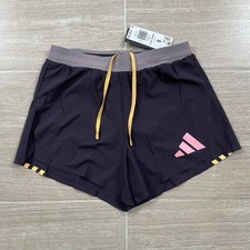 Men  s Size Small adidas Adizero Promo 3  Split Brief-Lined Running Shorts NWT