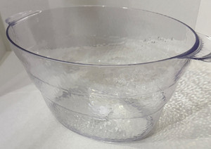 Clear Hammered Acrylic Beverage Tub 3.5 gal With Handles – Party Drink Cooler