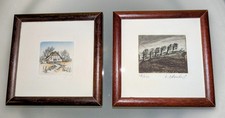 Zwei Miniaturbilder Drucke HANDSIGNIERT e.a. + limitierte Auflage
