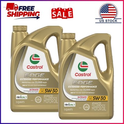 2 Pack, Castrol EDGE Extended Performance 5W-30 Advanced Full Synthetic Motor Oi