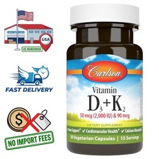Vitamin D3 2000 IU + K2 MK7 90 mcg | 30 Capsules | 15 Servings