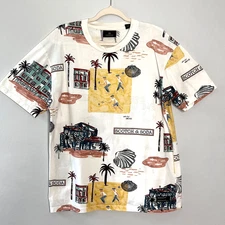 Scotch & Soda Amsterdam Couture Print T-Shirt Mens L Crew Neck Casual Travel
