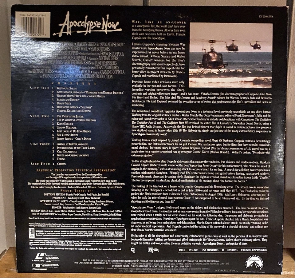 Lot of 9 LaserDiscs VG+ Apocalypse Now Dances With Wolves Newsies + More Foto 4 de 4