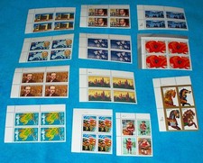 US Postage - 12 Different 32 Cent Plate Blocks of 4, Mint never-hinged Group 3 