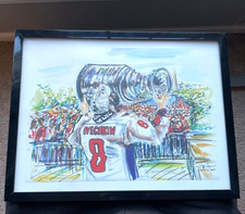 WASHINGTON CAPITALS FRAMED STANLEY CUP OVECHKIN CELEBRATION - 17 IN W X 13 IN H
