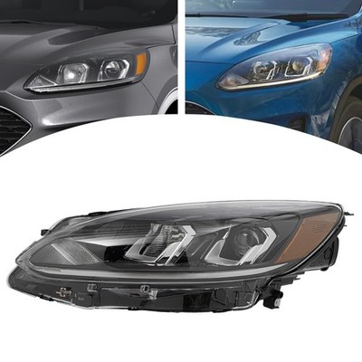 LH For 2020-2022 Ford Escape S/SE Halogen Headlight w/Bulb Driver Side Headlamp