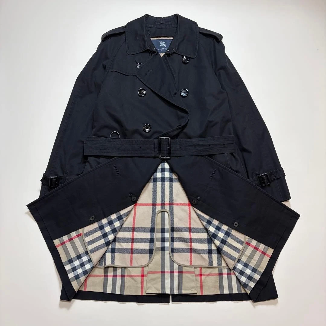 ジャケット・アウター BURBERRY LONDON wool trench coat black Burberry London Black Trench Coats Coats, Jackets & Vests for Men
