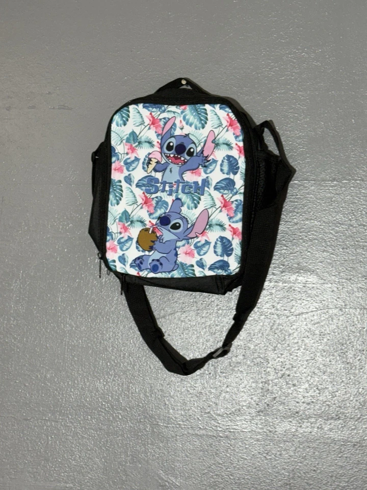 Stitch Back Pack Set 3 Pc Set School Bag Pencil Case Lunch Box Bag - Image 4 of 4