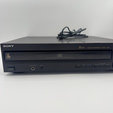 Sony 5 Disc Carousel CD Player Model CDP-C205 Black Made in Japan