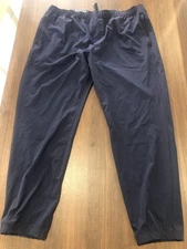 NWT Soybu Men's Woven Performance Jogger Pants Navy Blue 2XL Way Stretch C8