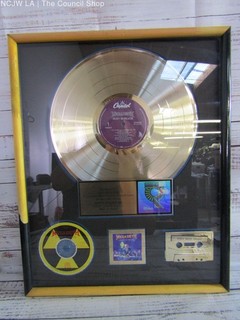 Megadeth Rust in Peace RIAA Gold Record Award