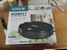 AORLIS Robot aspirateur AO-34441 noir, rotation 360°, super aspiration