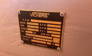 Vickers PV2125 Hydraulic pump, Unused Surplus