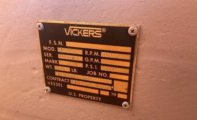 Vickers PV2125 Hydraulic pump, Unused Surplus