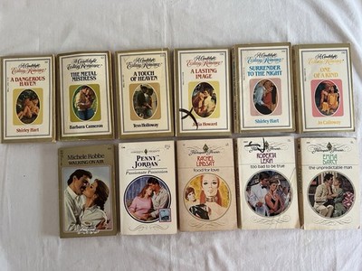 Vintage 1980s ''Candlelight Ecstasy Romance'' + Harlequin - 11 titles