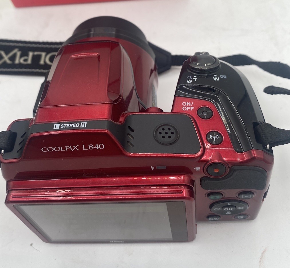 Nikon COOLPIX L840 レッド Nikon Coolpix L840 Red Digital Camera 38x Zoom *EXCELLENT
