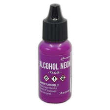 Ranger Tim Holtz Alcohol Neon Ink .5oz - Razzle, TAN91806
