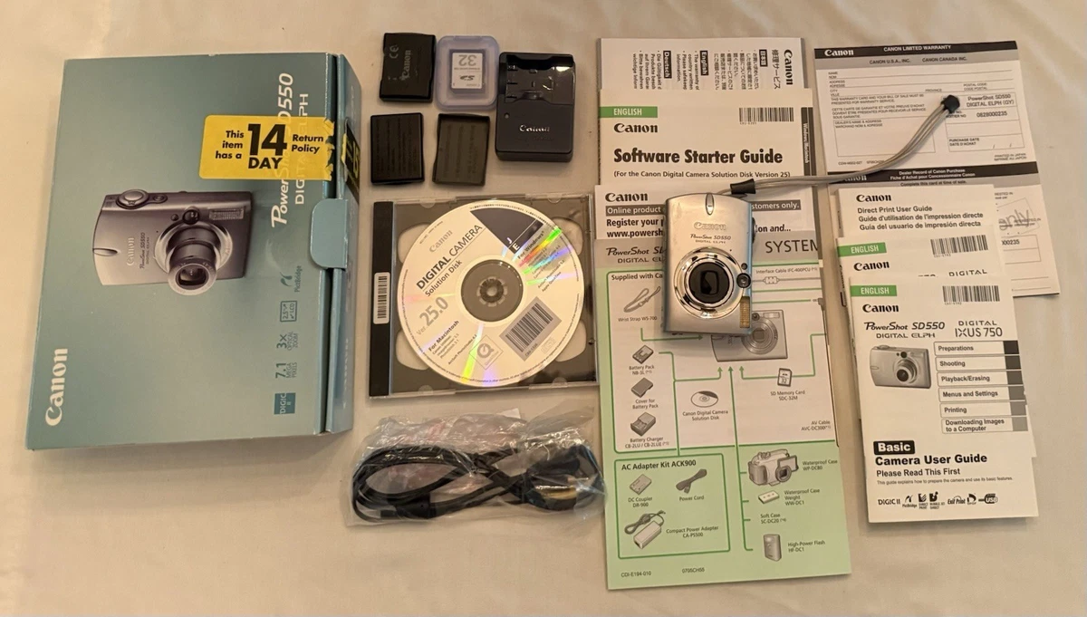 Canon PowerShot Digital IXUS 7-7.9MP Cameras for Sale | Shop New