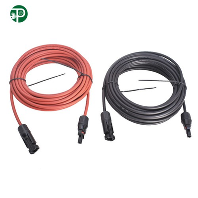 #ad 30 FT 10 AWG Black Red Solar Panel High Quality Extension Cable Wire Connector $26.90