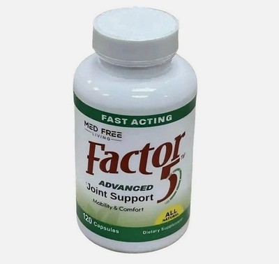1-5PK Factor 5 Organic Joint Muscle Assistance Complex 120ct Cap...