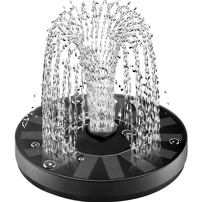 Eleganter Solar Teichpumpe mit 8 Sprühmustern   Ideal für Garten und Vogelbad