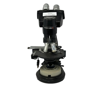 Bausch & Lomb Binocular Microscope 10X 40X 100X Objectives Flat Field for Parts