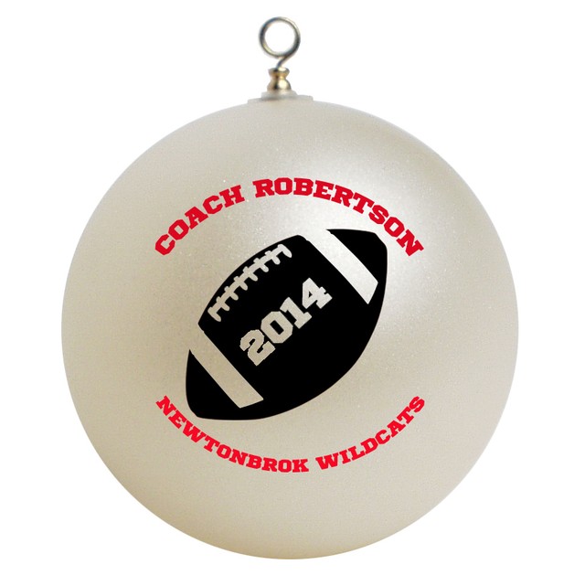 Personalized Custom Football Coach Christmas Ornament eBay