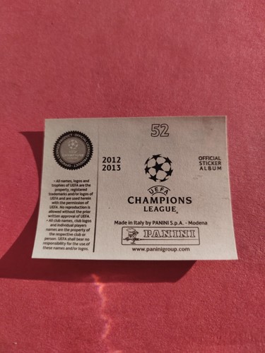 Christophe Jallet PSG Champions League 2012-13 Sticker Panini #52 - Picture 2 of 2
