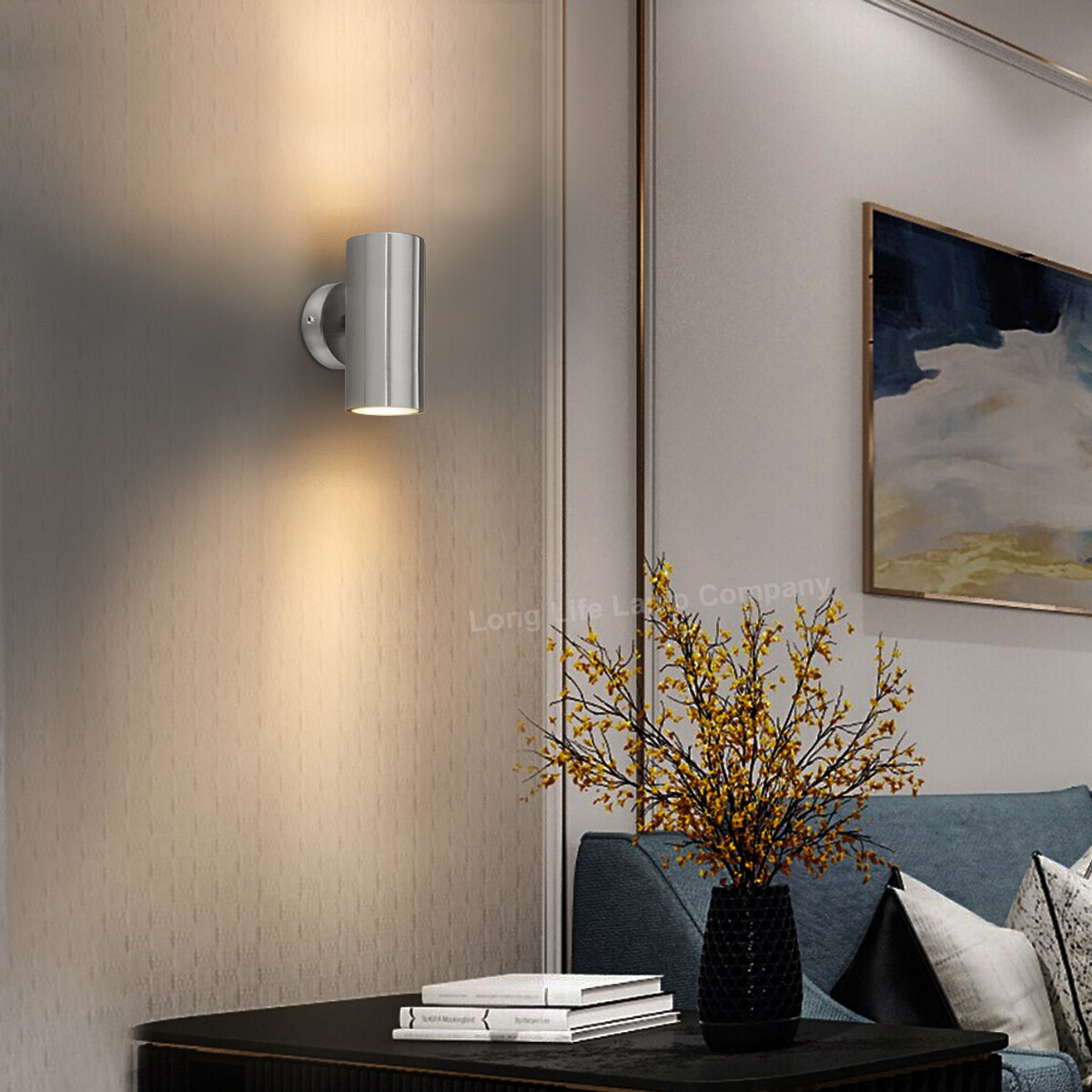 GU10 Up Down Double Wall Light IP20 Heavy Stainless Steel Light ZLC033 ...