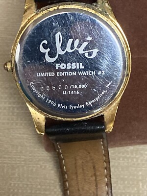 1996 Elvis Limited Edition Collectible Fossil Watch #500  display picture 3