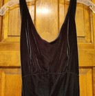 Victoria's Secret Slip Dress Night Gown Dark Green Mini Dress Velvet X-Small XS — photo 2