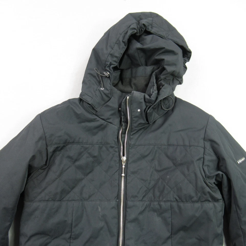 Descente Coat Womens Medium Full Zip Long Sleeve Outdoors Black - Image 3 of 4