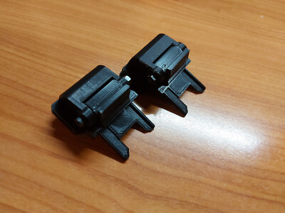 2x SANSUI SR-333 ZIPPERS HOOD COVER HINGE HINGES DUST COVER TURNTABLE