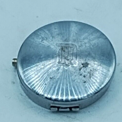Vintage Chrome Monogrammed “D” Pocket Compass w/ Lid SB3 - 第 6/6 張圖片