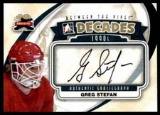 2011-12 GOALIEGRAPH GREG STEFAN AUTO DETROIT RED WINGS #A-GST