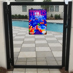 TETRIS NES Metal Wall Sign Vintage Retro Gaming Print Arcade Man Cave Gamer Gift