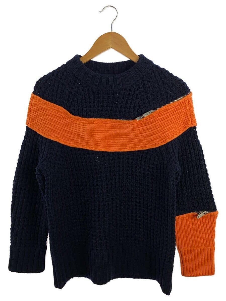 Sacai knit sweater (thick 1 wool Navy 19-04591 Used | eBay Sacai knit sweater (thick 1 wool Navy 19-04591 Used | eBay
