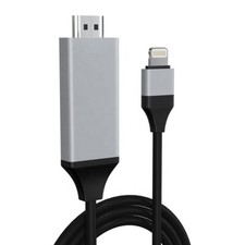 8 pin to HDMI TV AV Cable Adapter For iPhone 14/13/12/11/XR/X/8 iPad Latest UK