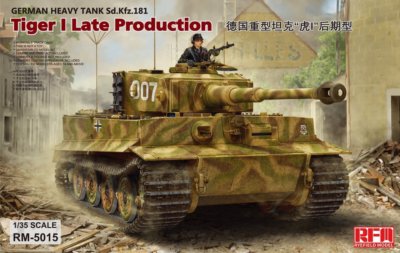 Rye Field Model 5015 1/35 Tiger I Pz.Kpfw.VI Aust.E Late Production, Sd.Kfz.181