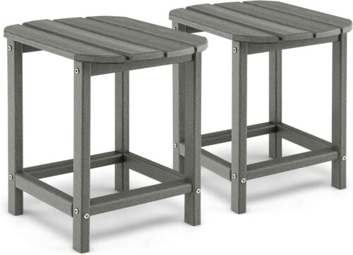 Side Table Outdoor Small Patio Table 18” Adirondack Table, Weather Resistant End