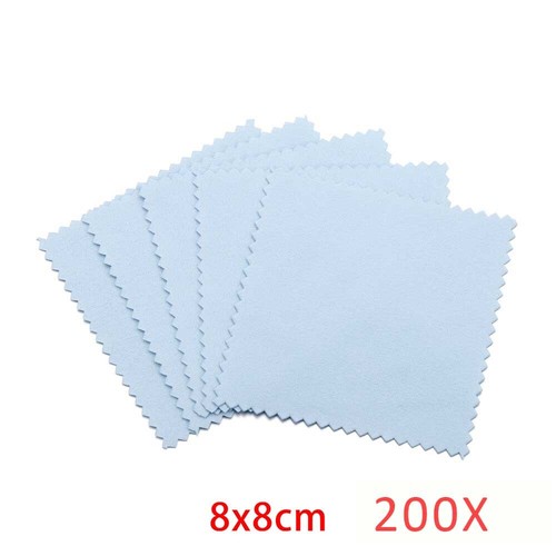 100/200PCS Anti-Tarnish Silver Polishing Cleaning Cloth Cleaner Platinum Jewelry - Picture 16 of 34