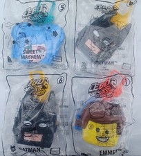 New McDonald's Happy Meal Toy Lego Movie 2 Lot of 4 Batman Emmet Sweet Mayhem